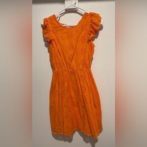 Orange Eyelet Dress Size S